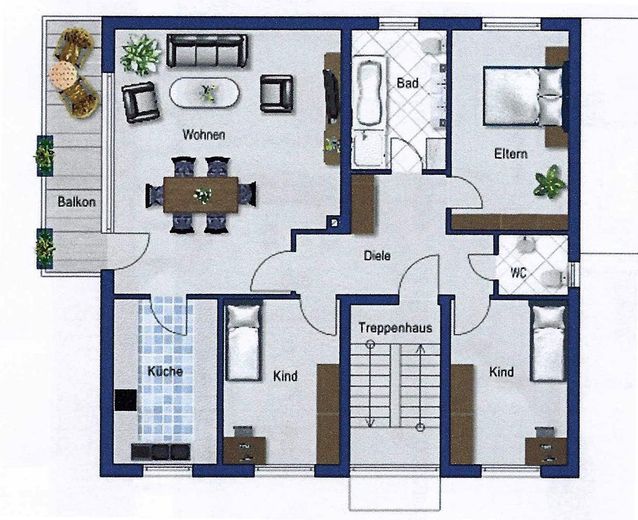 Bellissimo appartamento di 4,5 locali con cucina, bagno e WC per ospiti in posizione tranquilla – Foto 18