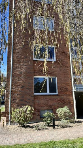 2 Zimmer Wohnung mit Balkon Nähe Uni/Uniklinik Lübeck Sankt Jürgen – Dämmung der Fassade sichtbar