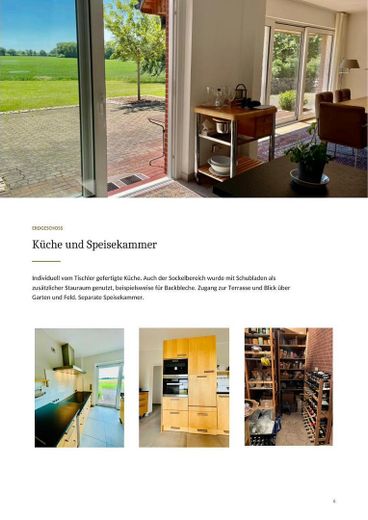 Ein Zuhause mit Charakter – Küche & separate Speisekammer