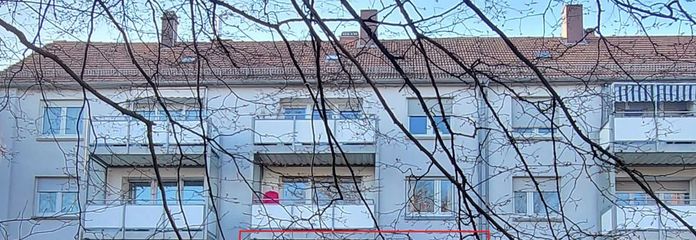 Ansicht von Osten - Balkon