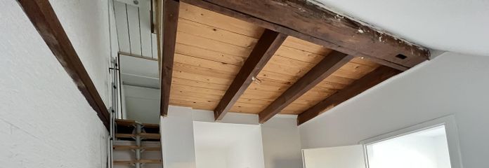 Wohnzimmer mit SpiBoAufgang
