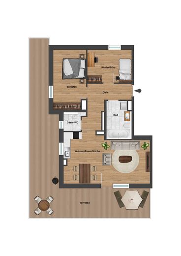 Attico  66 m² terrazza | cucina attrezzata | nuova costruzione (KfW 35 – costi accessori contenuti) – Foto 20