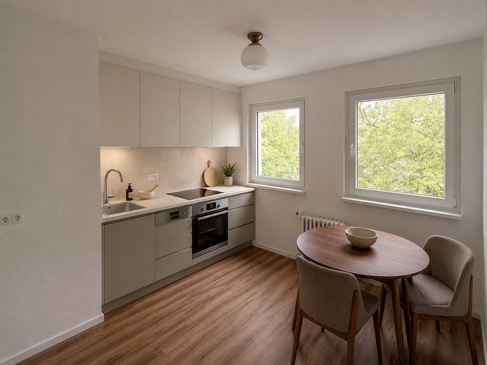 Erstbezug nach Sanierung | Helle 3-Zimmer-Wohnung mit Balkon und zusätzlichem Mansardenraum – Foto 9