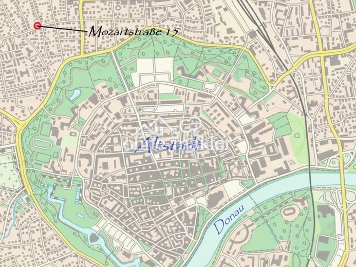 Attractive plot of land – corner plot – in a quiet residential area near the city center and AUDI plant – Photo 1