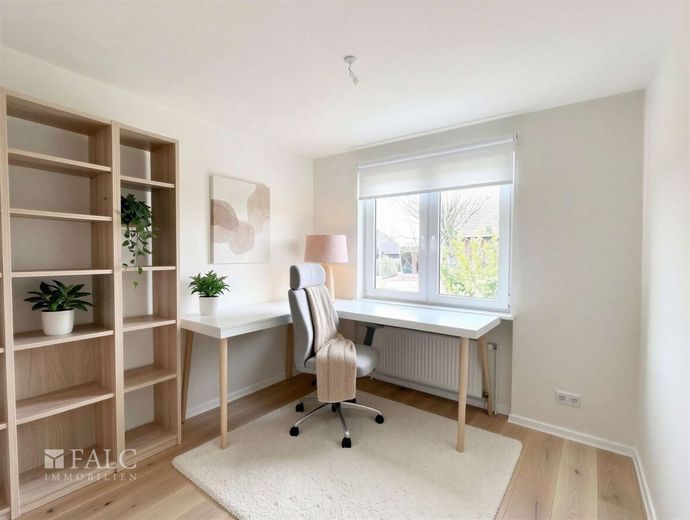 Nottuln nähe Münster - 5-Zimmer Doppelhaushälfte mit Garage, Garten und Keller – Büro - (KI generiert)