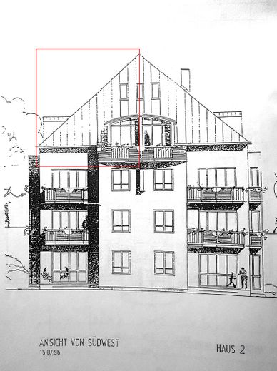2,5-Zimmer-DG-Maisonette mit Galerie, Balkon, EBK & 2 TG-Stellplätzen – Hüfnerstraße 19 Haus 2 Süd