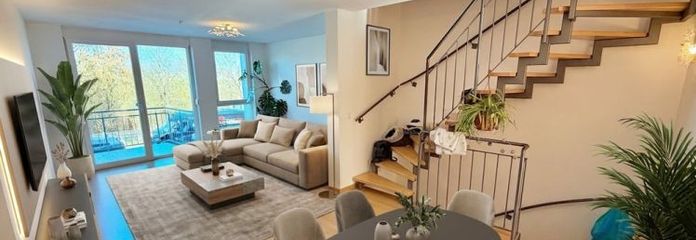 Reihenhaus mit Dachterrasse, Garten, Garage und Fernblick in begehrter Wohnlage