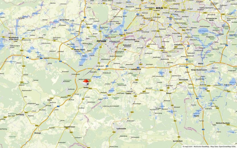 Ihre neue Doppelhaushälfte Typ 2A im KfW 55-Standard am Landschaftsschutzgebiet in Beelitz – Makrolage