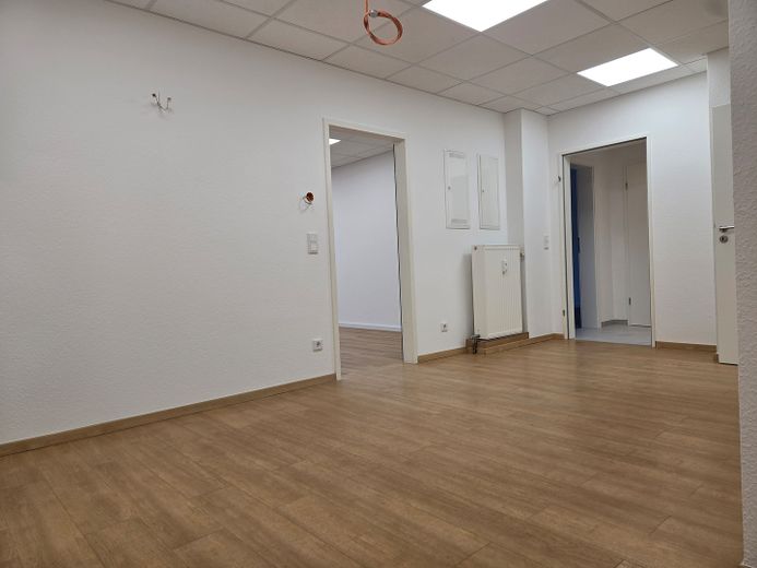 WG-geeignete helle 3,5-Zimmer-Gartenwohnung, Einbauküche, zentrale Lage, Erstbezug nach Sanierung – Flur