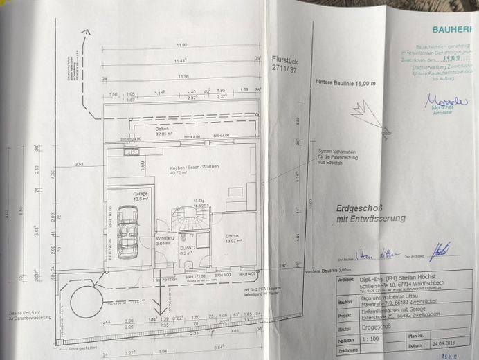 Plan Erdgeschoß