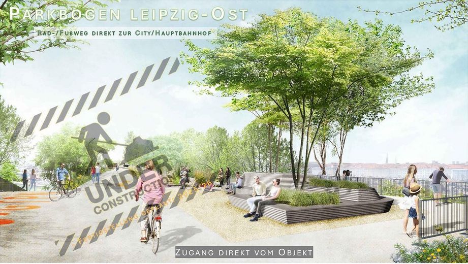 2-Zi. Wohnung + Balkon + Keller + Garten + Aufzug – Parkbogen Ost (in Bau)