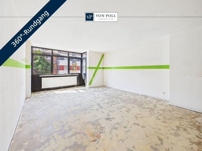 Diamante grezzo con potenziale: tranquillo balcone sul cortile, ascensore e posto auto duplex! – Foto 1