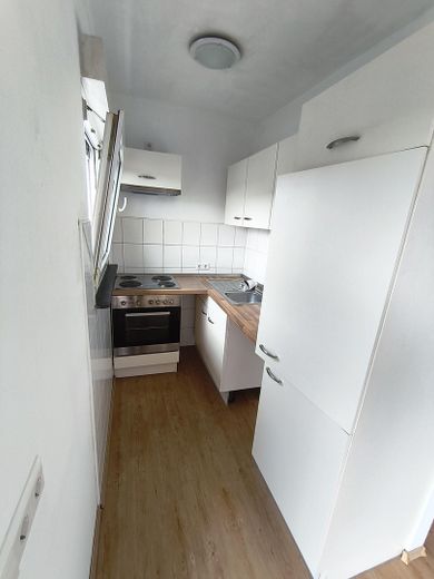 Luminoso appartamento di 2 locali a Speyer – Parzialmente arredato, cucina componibile e cantina – Küche