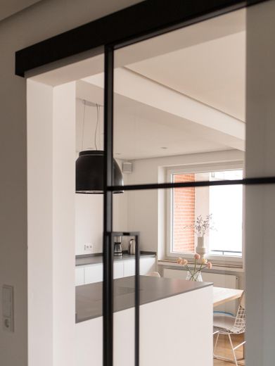 Glastür ins Wohnzimmer