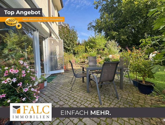Gartenwohnung mit Hauscharakter - Terrasse, großer Garten &amp; Kamin in naturnaher Lage – Terrasse
