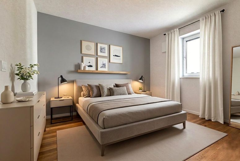 Freyung merkez · 2 odalı daire · KfW-55 · yeni · basamaksız erişim · komisyonsuz – Schlafzimmer visualisiert