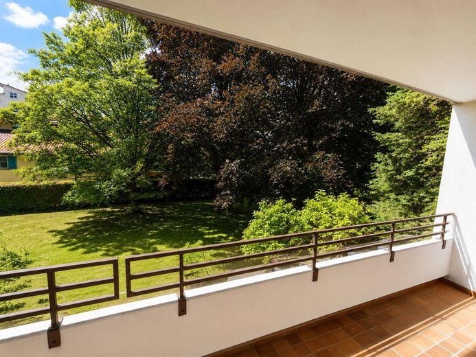 Blick vom Balkon
