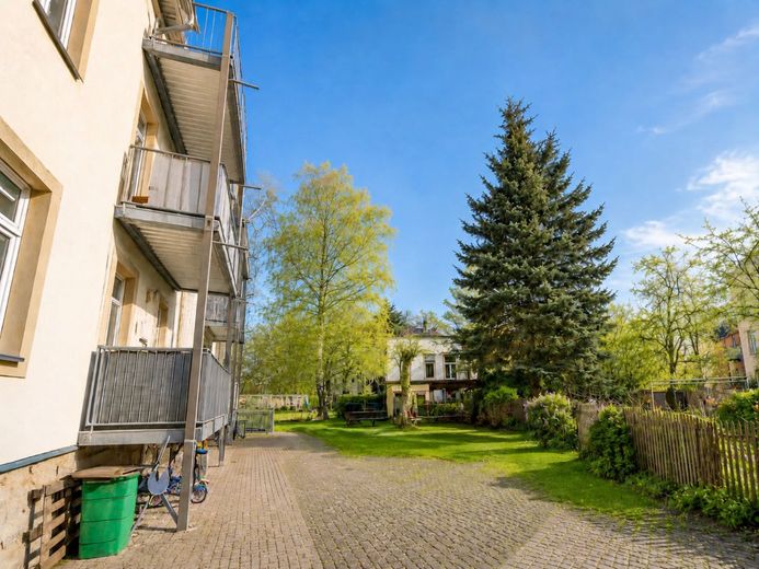 FÜR KAPITALANLEGER - GEPFLEGTES INVESTMENT IN TOLKEWITZ – Rückansicht