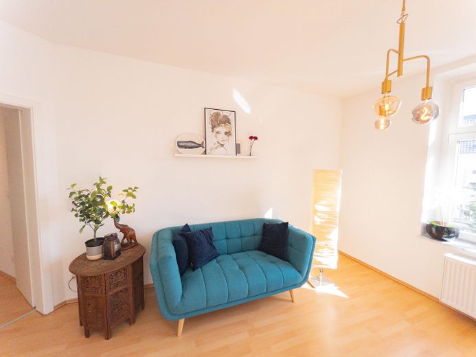 Views over Gohlis – stylish Art Nouveau apartment with charm – Wohnzimmer