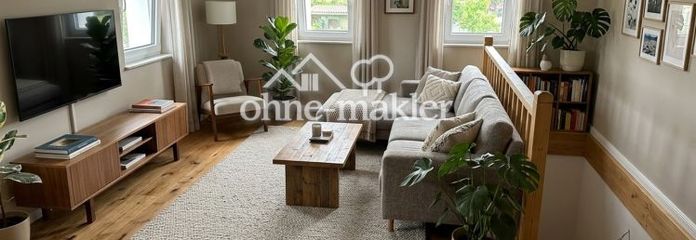 Wohnen wie im Eigenheim: 5-Raum-Maisonette, Terrasse, Garten, Erstbezug, Energiesparhaus