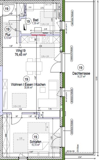 Erstbezug Bezugsfertige Penthousewohnung – Grundriss