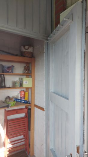 Helle Wohnung mit Balkon direkt am Deich - 2,5 Zimmer, 61qm – Abstellkammer am Balkon