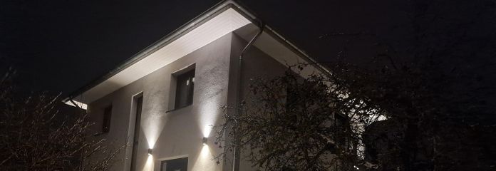 Außenansicht Winternacht