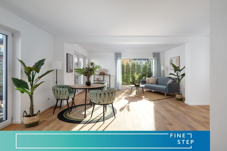 Neubau in massiver Bauweise- DHH mit Dachterrasse in ruhiger Lage – Raumwunder