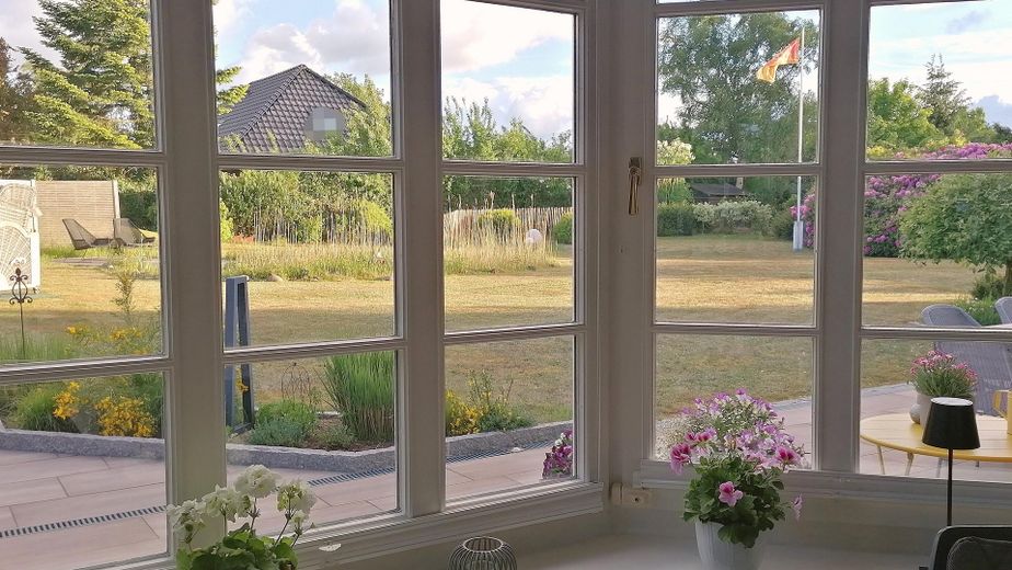 Ausblick in den Garten