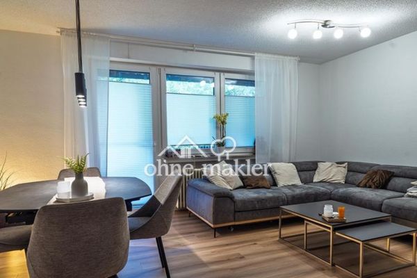 Einziehen und wohlfühlen: komplett sanierte 3-Zimmer-Wohnung mit Balkon und Garage
