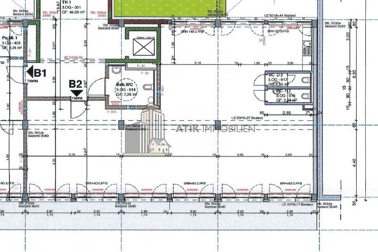 ATIK: Helle Büroflächen in bester Lage - Nähe Wasserturm - provisionsfrei – Grundriss 3.OG