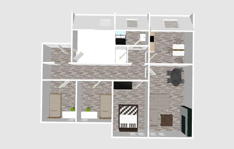 Geniş oturma mutfağına sahip 4 odalı daire - 80 m² yaşam alanı + yaklaşık 40 m² kullanım alanı – Fotoğraf 4