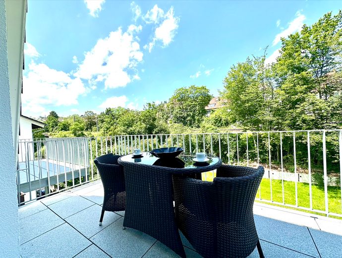 Apartamento dúplex con estilo – Balkon Aussicht