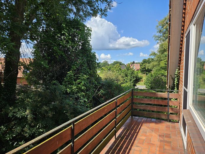 Bauernhaus mit bezauberndem Garten – Blick vom Süd Balkon