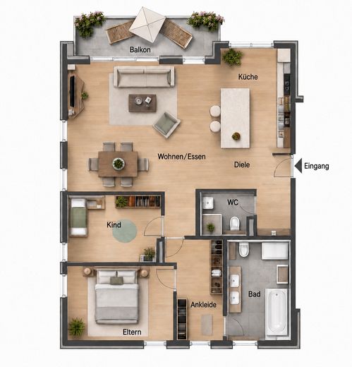 ***MODERNE 3- ZIMMER WOHNUNG IN HOLZGERLINGEN HÜLBEN MIT AUFZUG BEZUGSFREI*** – Foto 15