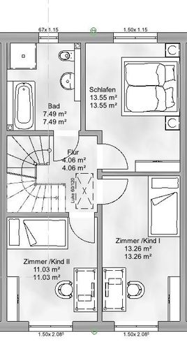 Reihenmittelhaus OG (Nr. 3)