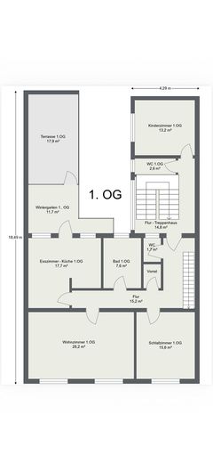 Großes Zwei-Familien/Generationenhaus mit Wintergarten, Hof, Scheune & Garten - PROVISIONSFREI – Foto 4