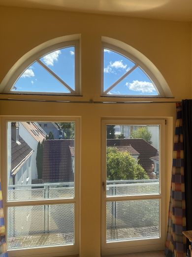 Blick aus Kinderzimmer 1 Büro