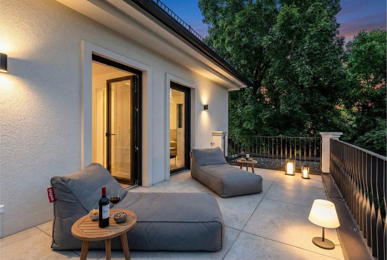 Komfortable idyllische Wohlfühloase / Erstbezug - fertiggestellt! – Sommerabende zum Genießen