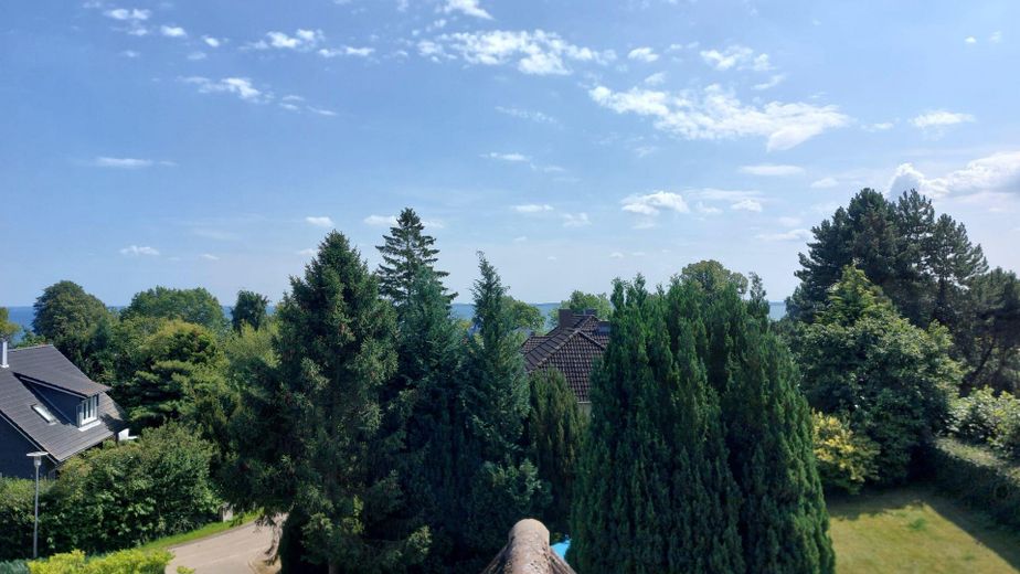 Blick vom Dach gen Ostsee