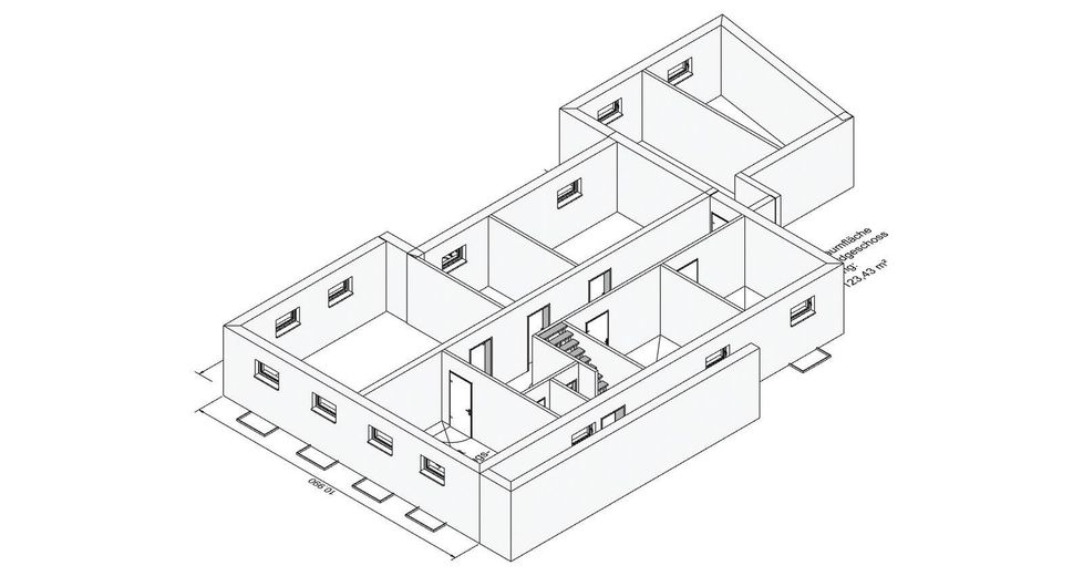 3d-Grundriss Keller
