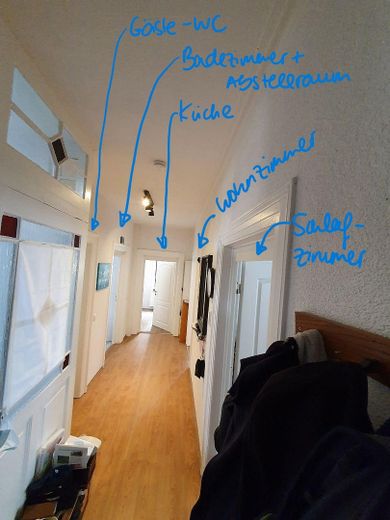 Sonnige 2 Zimmer Wohnung in Zentraler Lage in Rottenburg – Flur