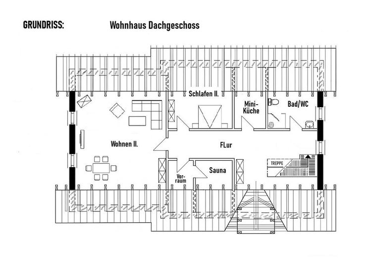 Traumhaus mit Sauna & großzügigem Gartengrundstück in Aurich-Wiesens – Provisionsfrei – Wohnhaus Dachgeschoss
