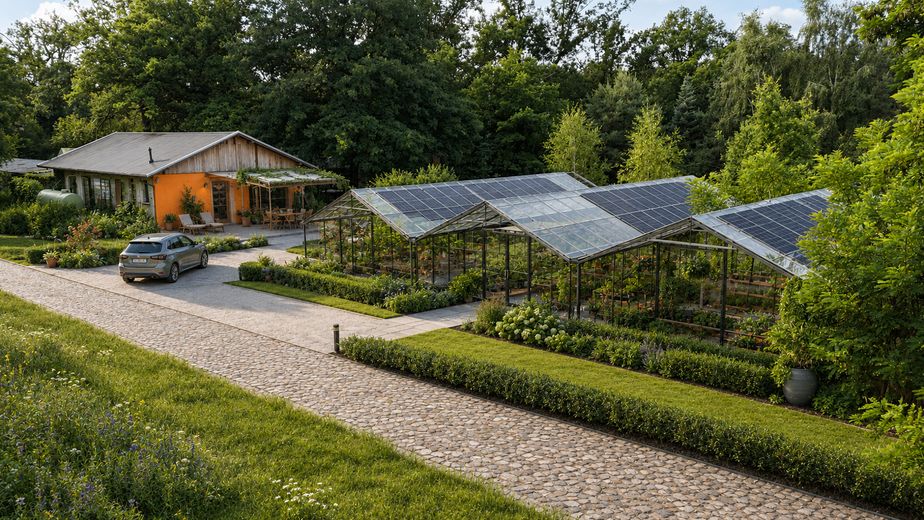 Ehemalige Gärtnerei mit Wohnhaus am Waldrand in Dessau-Kochstedt – Visualisierung