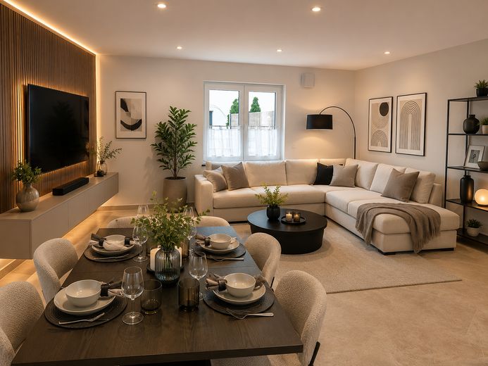 große Gartenwohnung in sonnier S/W Lage NB Erstbezug – Wohnen