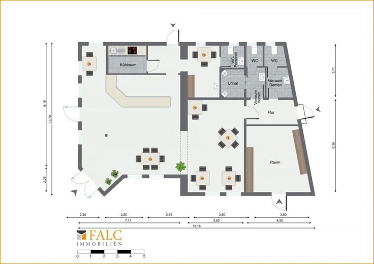 IMBISS + RESTAURANT mit Außenterrasse im Herzen von Beelen – Beispiel Grundriss Imbiss Restaurant