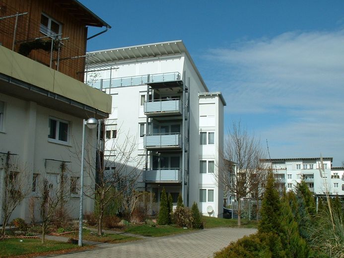 3,5 ZW, 81,4 m², großer Balkon, TG, Ludwigsburg-Ost, ruhige Lage, nahe Kaufland – Balkonseite