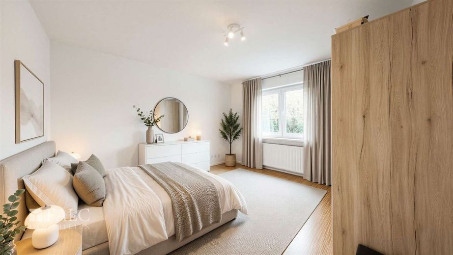 Familienfreundlicher Bungalow in gefragter Wohnlage! – Schlafzimmer - (KI generiert)