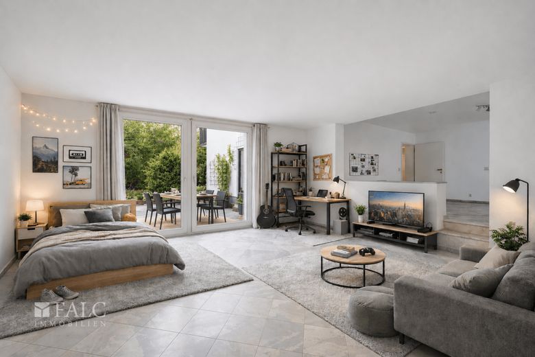 Gartenrefugium in Harlaching - Großzügige Maisonette-Wohnung mit drei Terrassen – Einrichtungsbeispiel Wintergarten