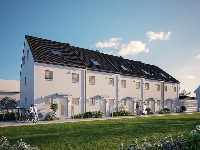Reihenhausanlage in familienfreundlicher Lage - modern, effizient, wertbeständig – Außenansicht Eingang